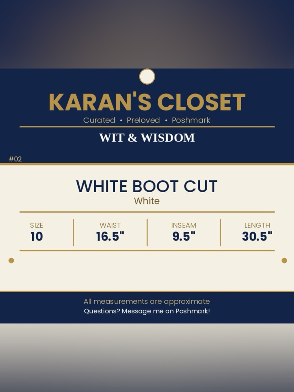 Wit & Wisdom White Flare Jeans - Picture 4 of 4